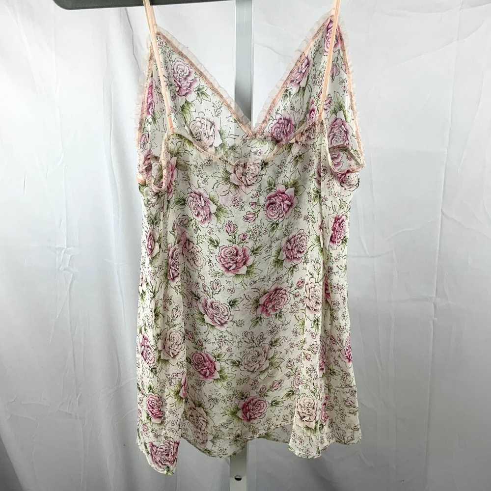 Sexy Vintage French Lejaby Silk Sheer Plunge Flor… - image 8