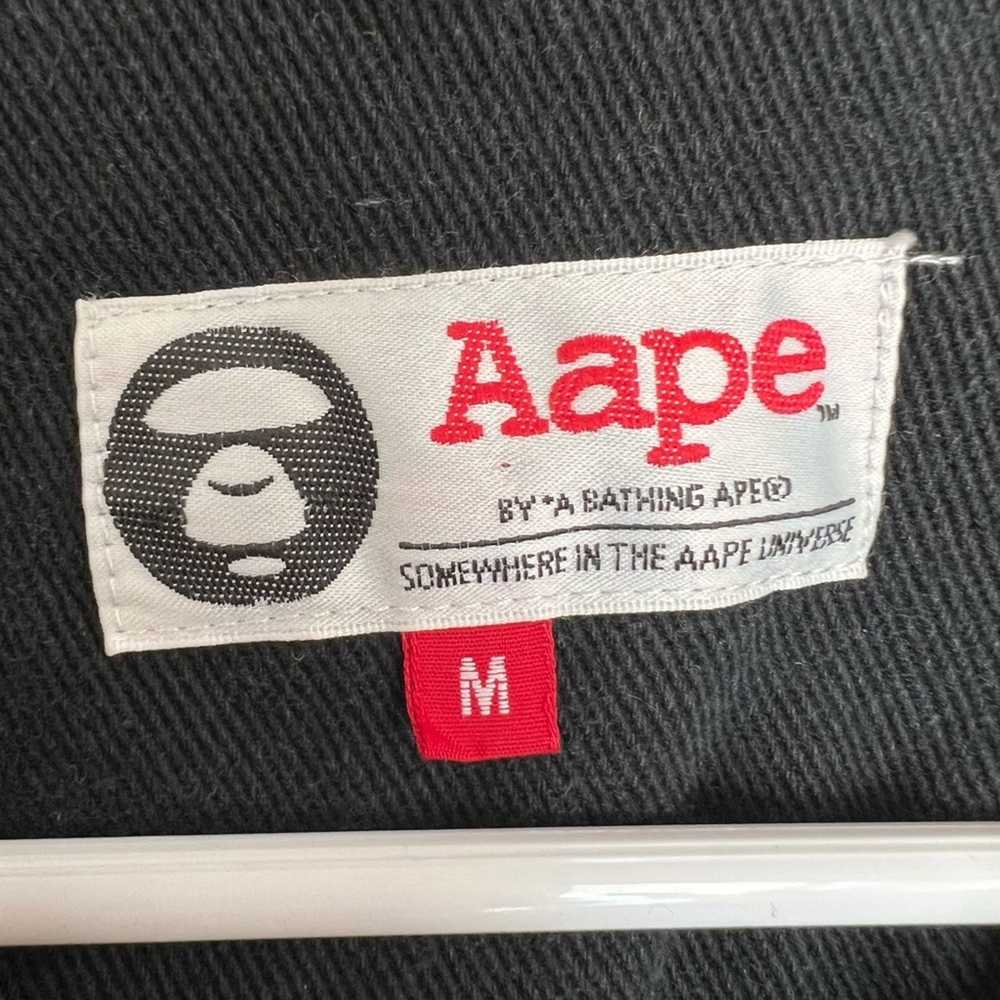 Bape AAPE by a bathing ape-Jacket Black Denim Emb… - image 7