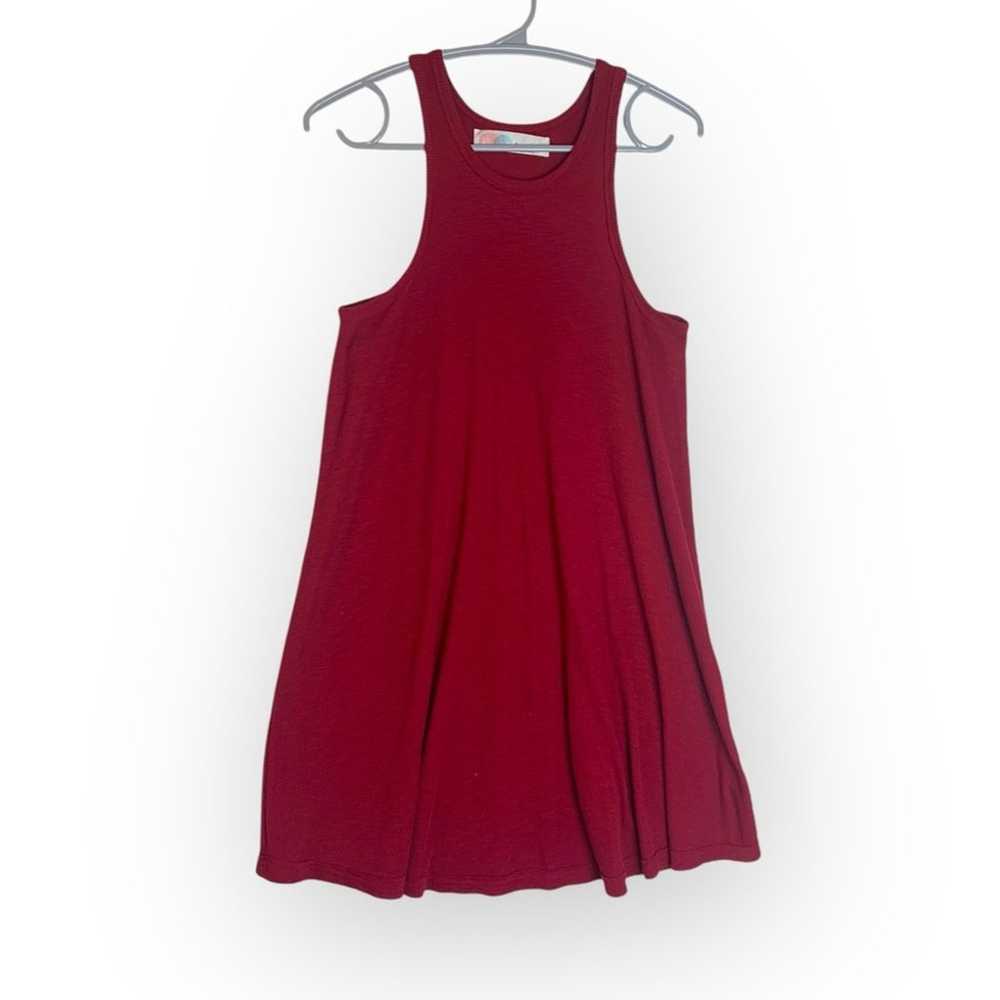 Free People Beach women's small red ribbed dress … - image 2