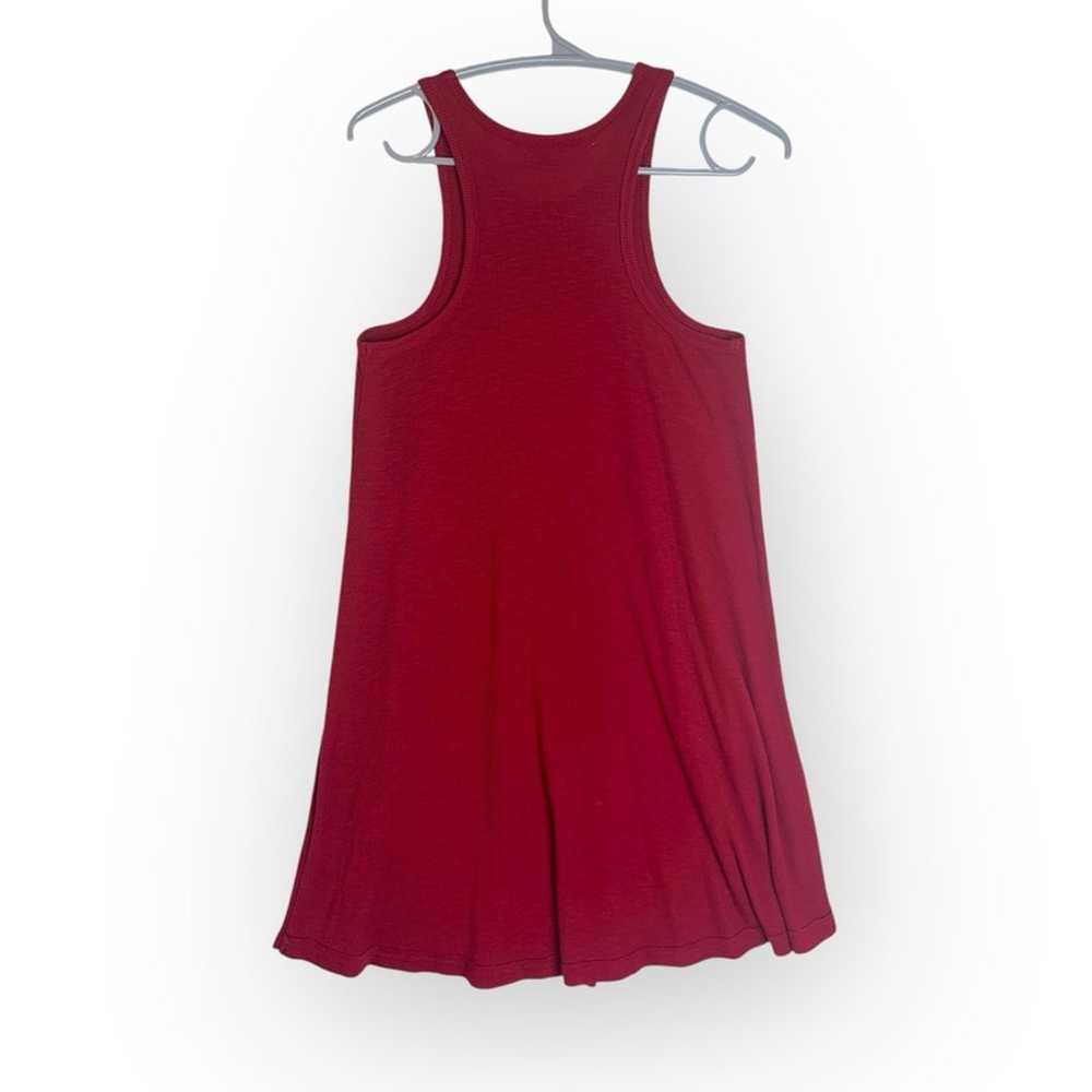 Free People Beach women's small red ribbed dress … - image 3