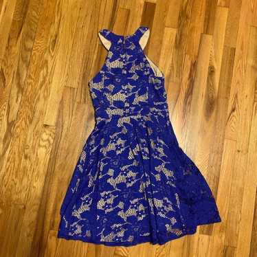 Vibrant Blue Cocktail Dress - image 1