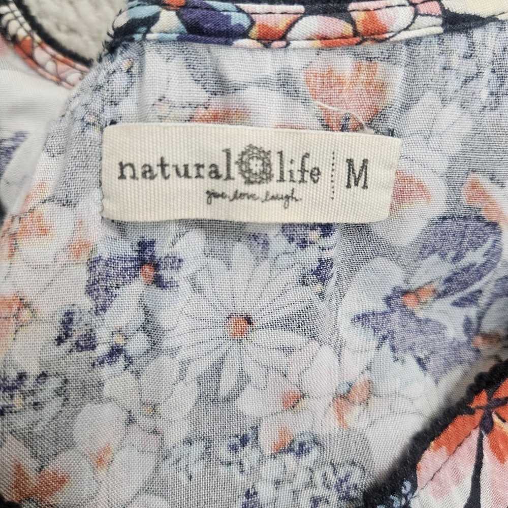 Natural Life Tiered Maxi Dress Scoop Neck Floral … - image 8