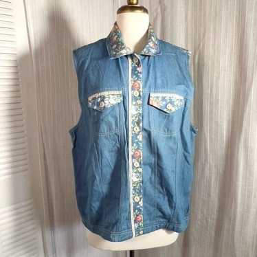 Vintage Koret Jean Button Down Floral Blouse - Siz