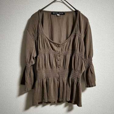 "MICHEL KLEIN" Shirt Blouse Brown【38】