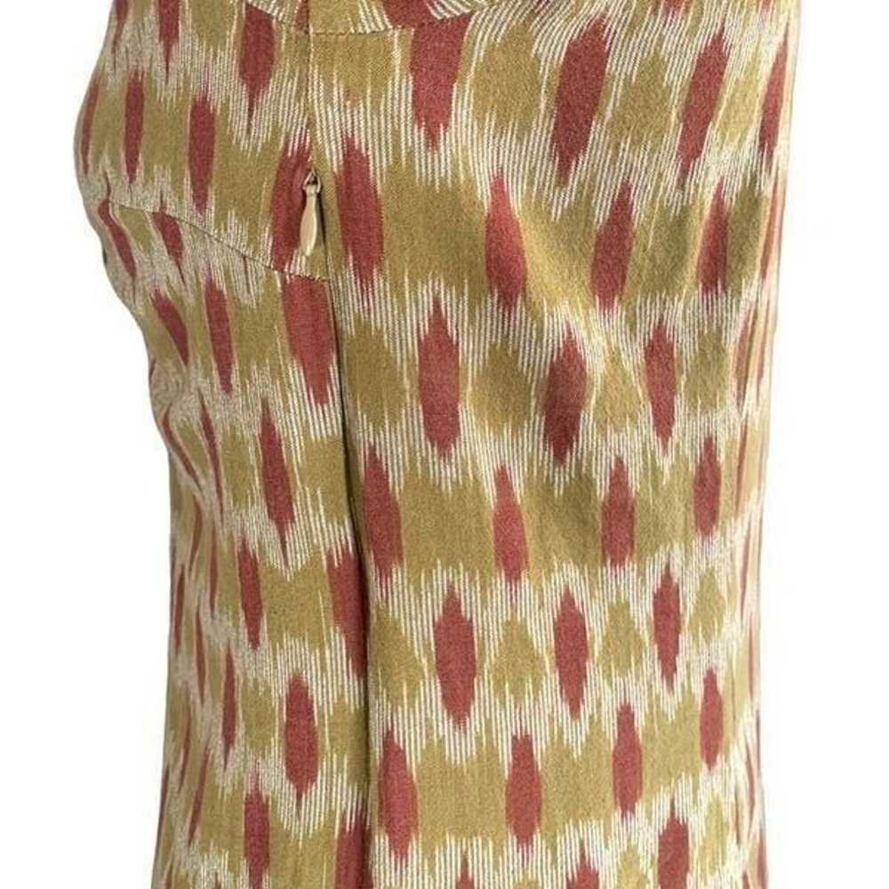 The Territory Ahead Tunic Dress Tan Red Abstract … - image 8