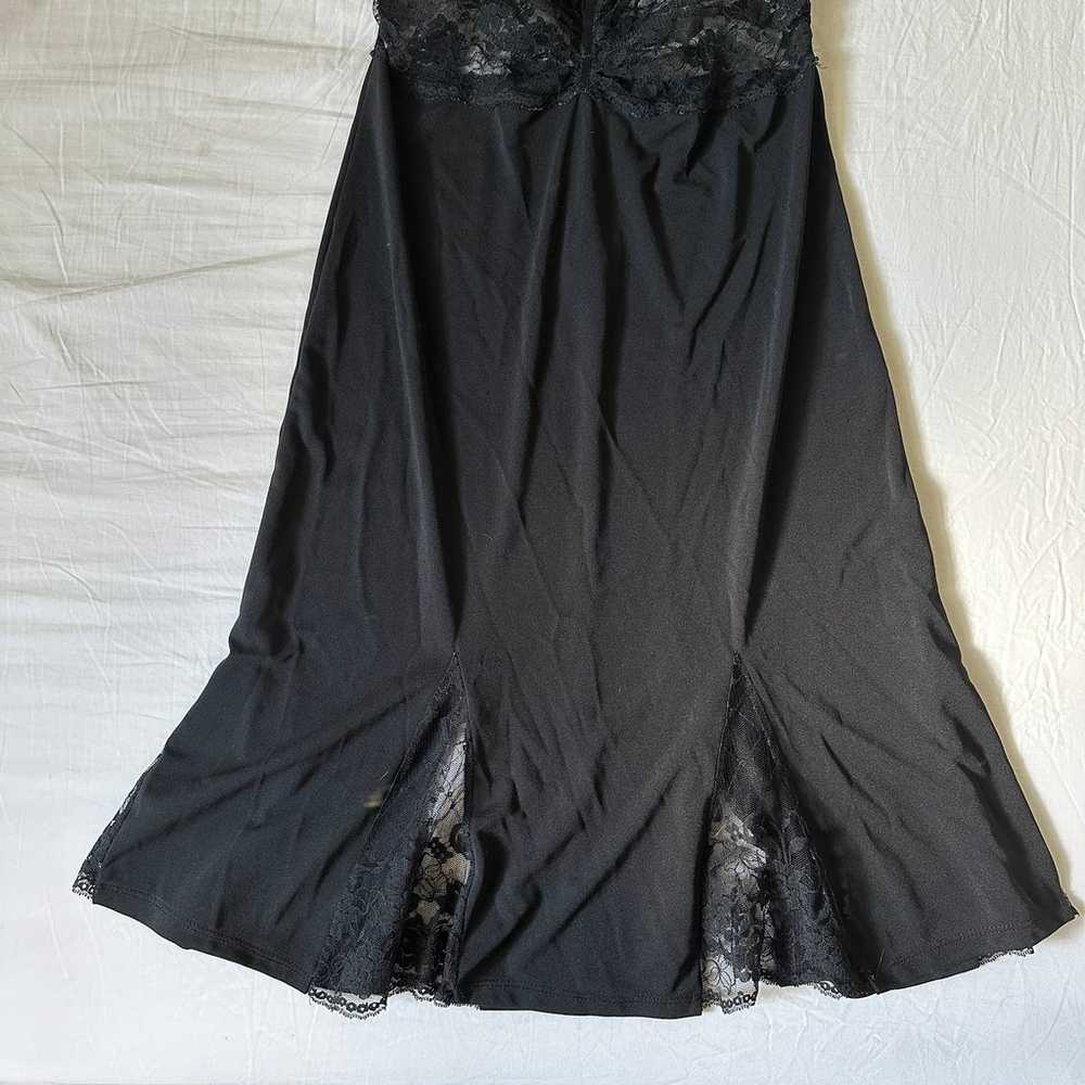 Vintage whimsigoth black lace maxi dress - image 4