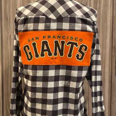 Upcycled SF Giants flannel