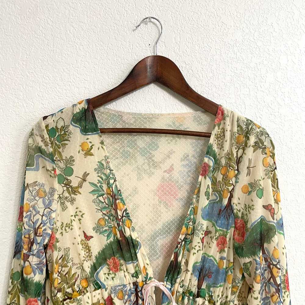 Free People HAH Hot As Hell Womens Robe Floral La… - image 3