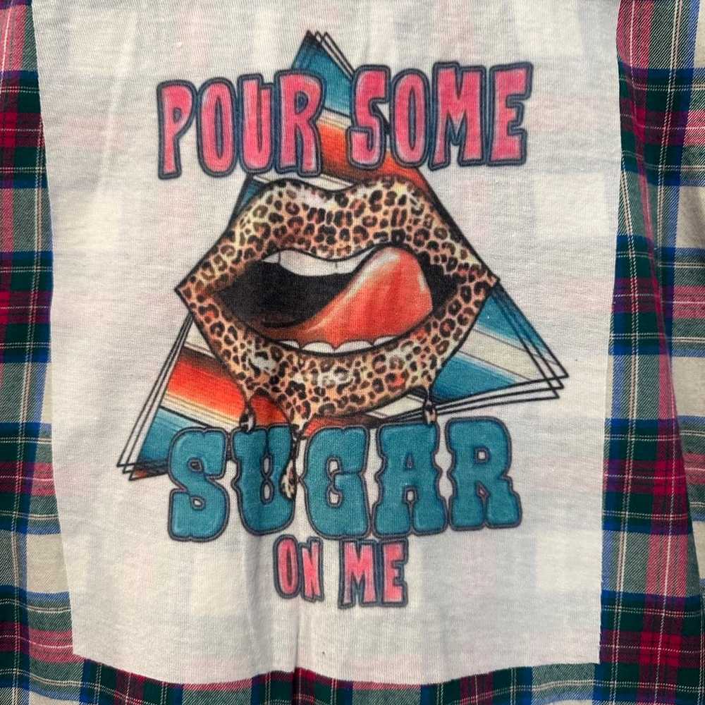 DEF LEPPARD Pour some sugar on me tshirt Upcycled… - image 2