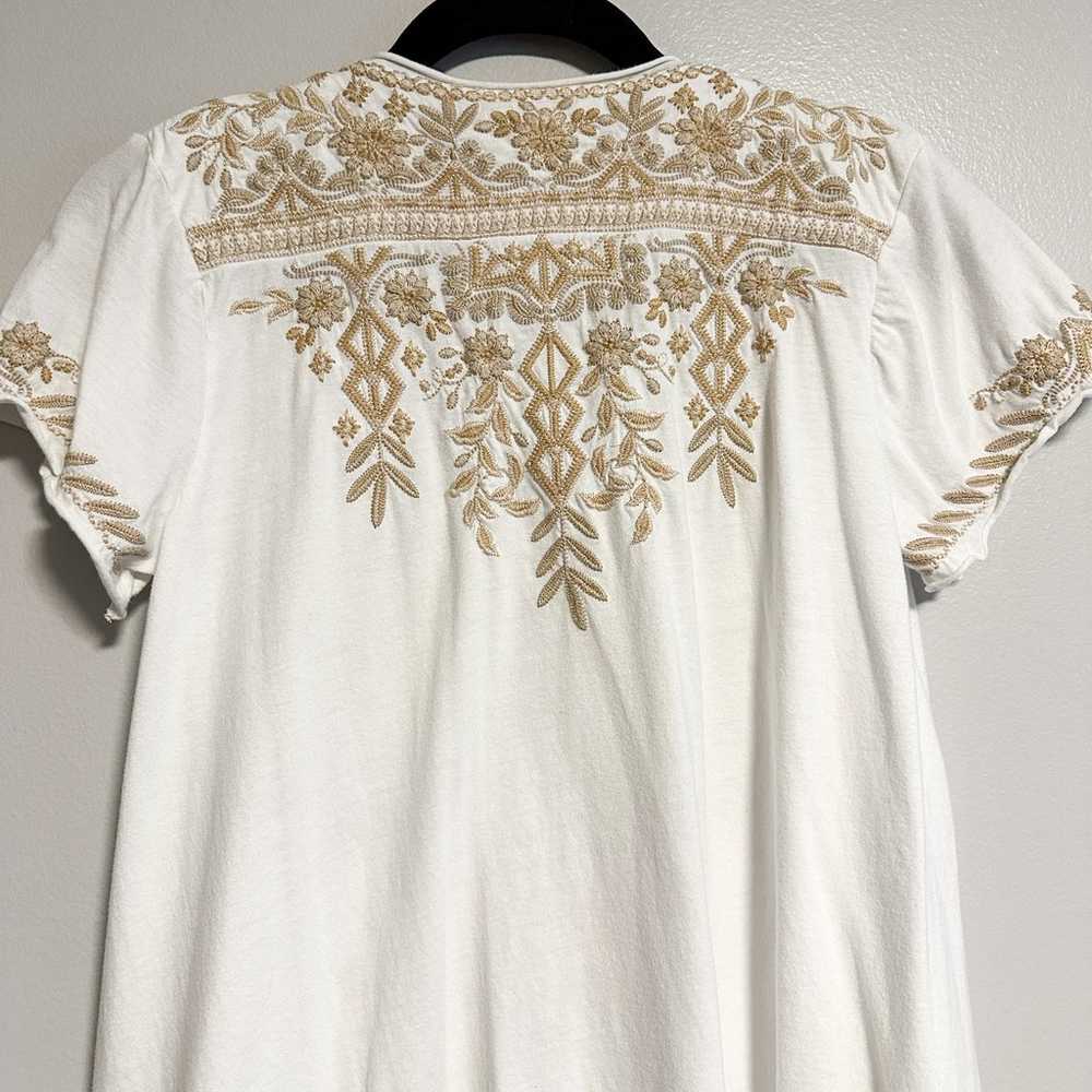 Johnny Was Kemi Knit Embroidered Short Sleeve Dra… - image 9