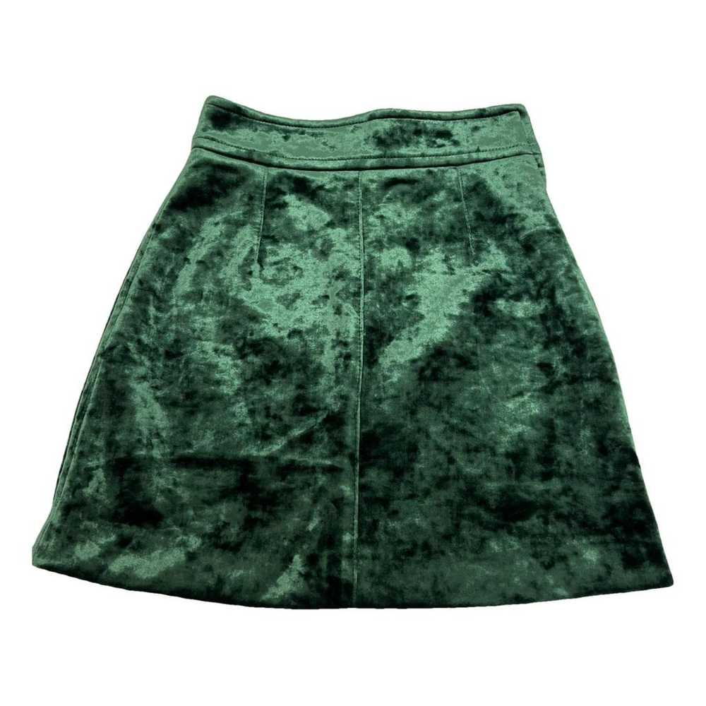 Sandro Velvet mini skirt - image 1