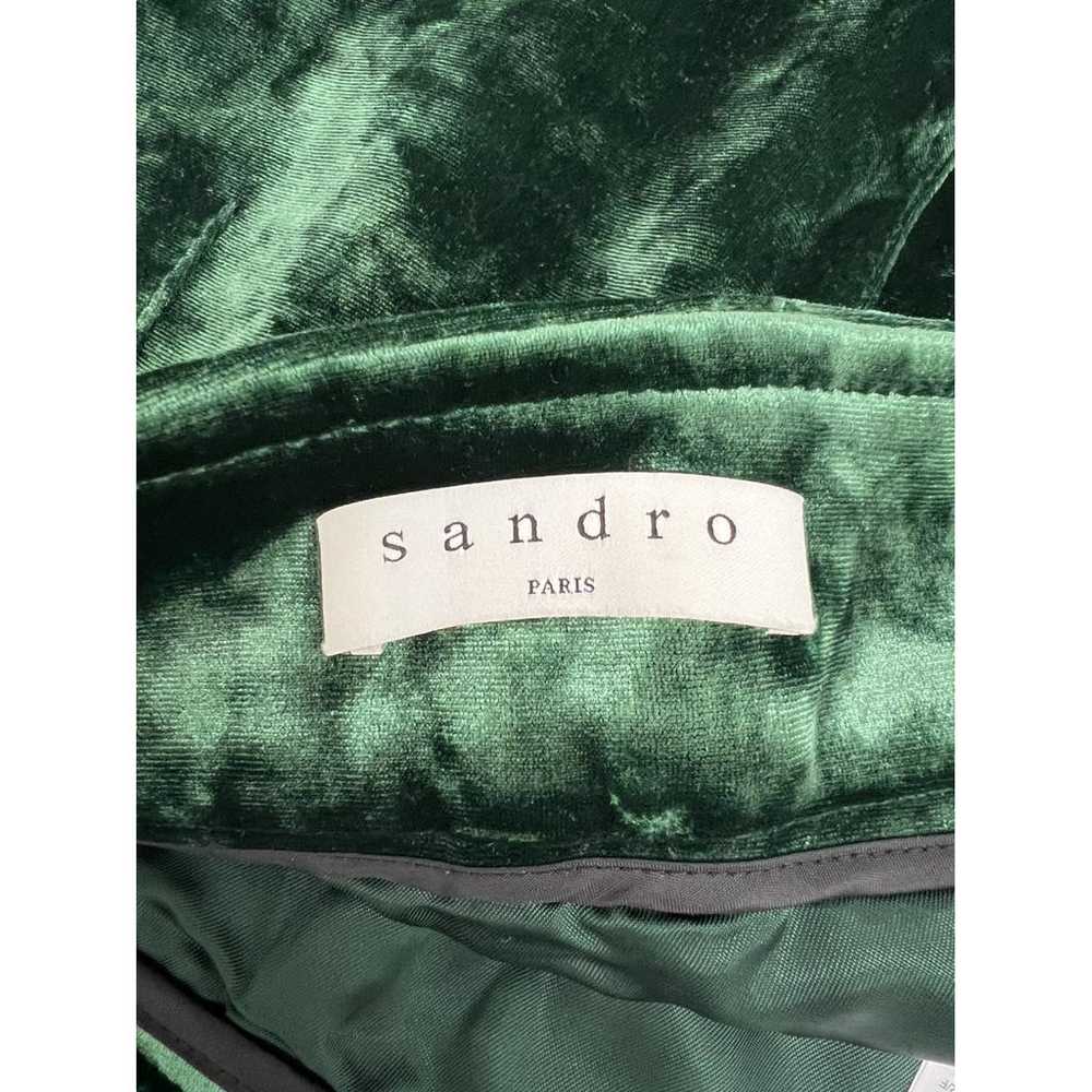 Sandro Velvet mini skirt - image 4