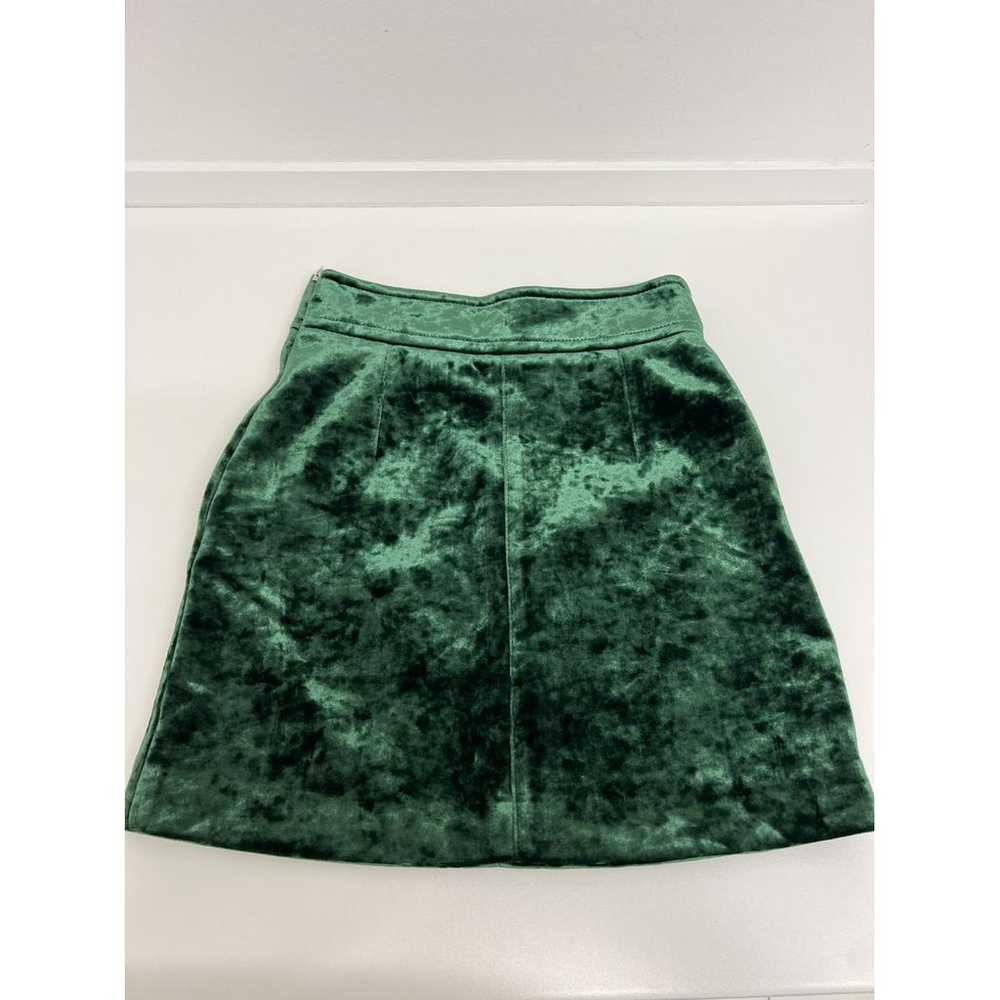 Sandro Velvet mini skirt - image 5