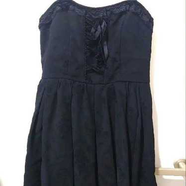 Axes Femme Black Lace Camisole Dress Knee-Length