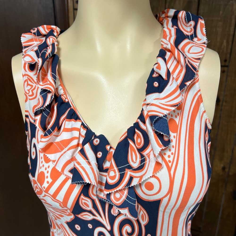 Tory Burch silk blouse w/ruffle front - image 3