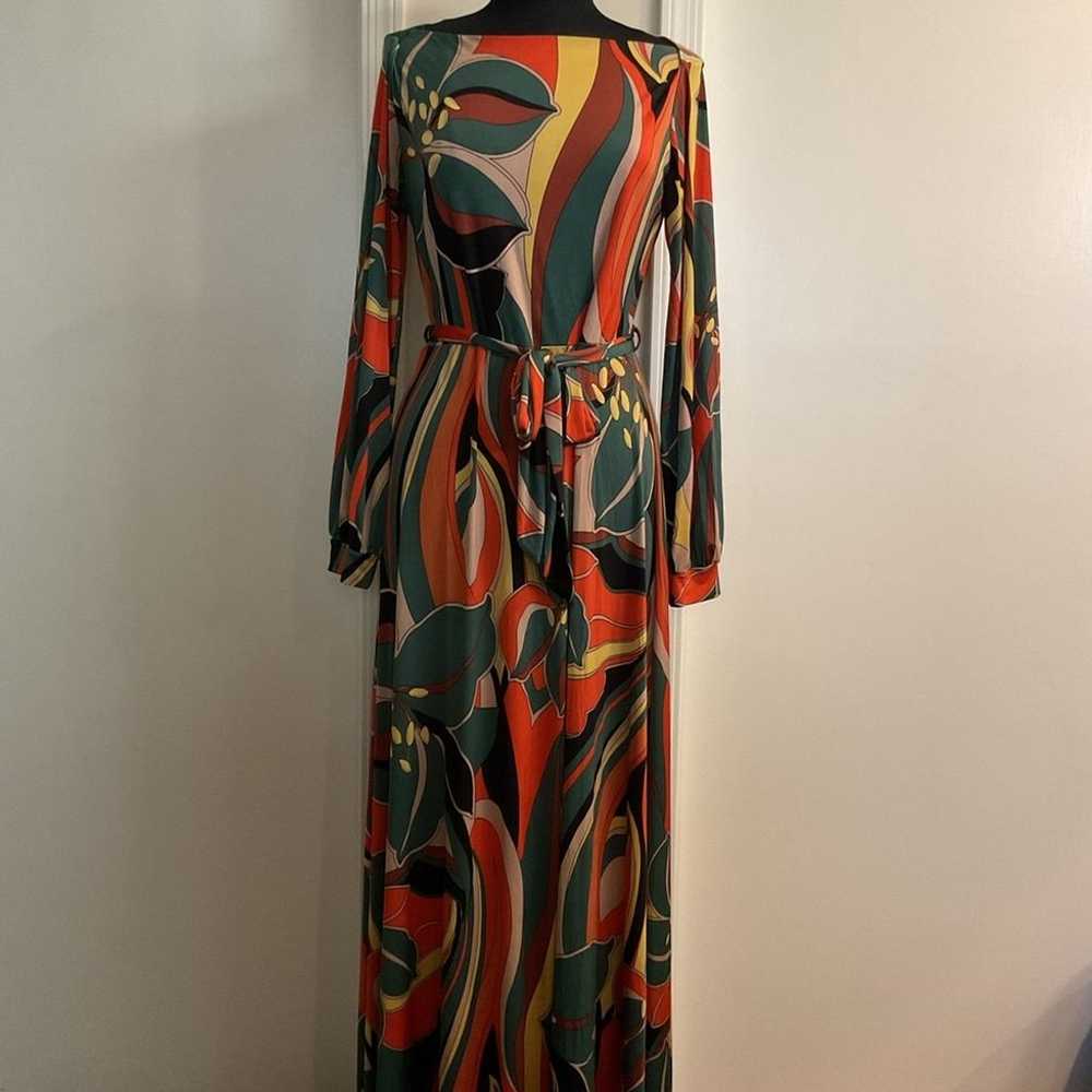 Groovy Print Maxi Dress - image 1