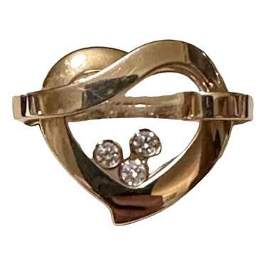 Chopard Happy Diamonds pink gold ring