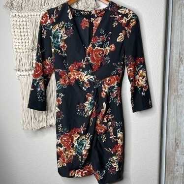 Zara Black Floral Dress