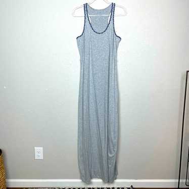 CALVIN KLEIN Heather Gray Maxi Dress L