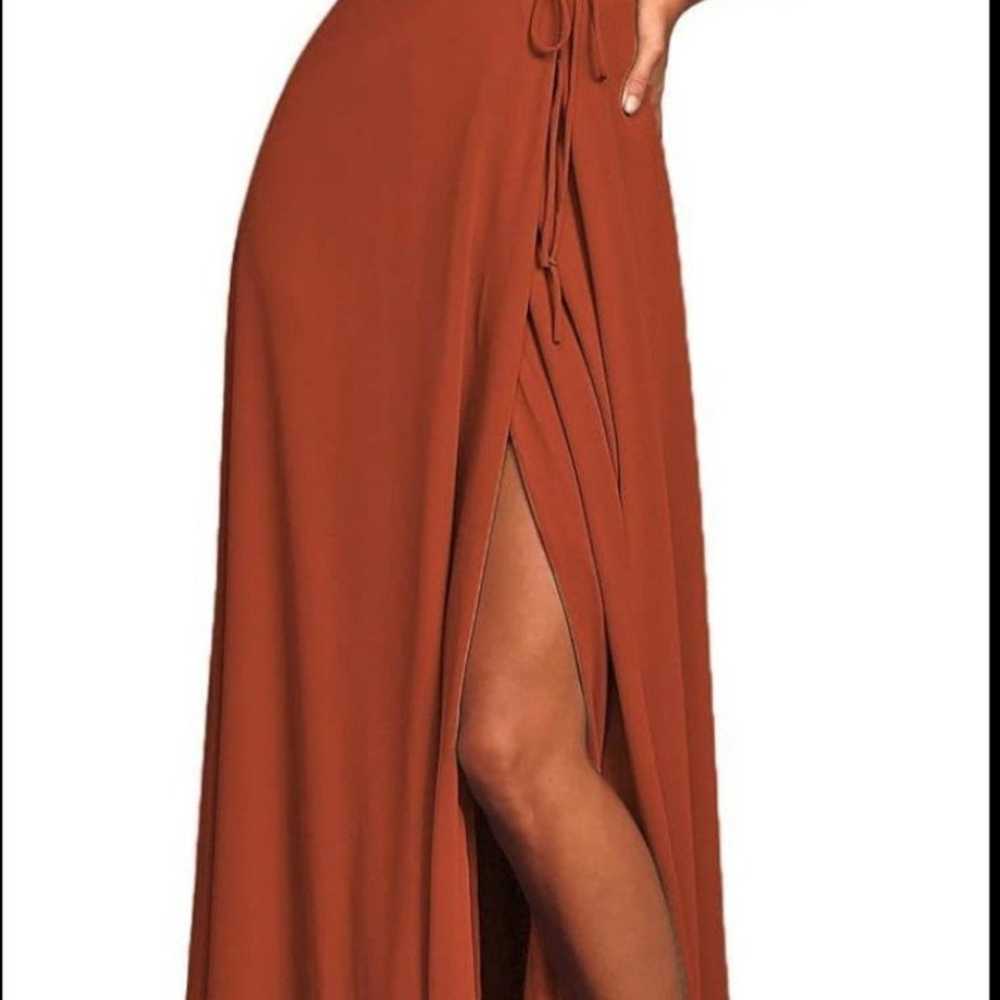 Nine west wrap cold shoulder maxi dress - image 6