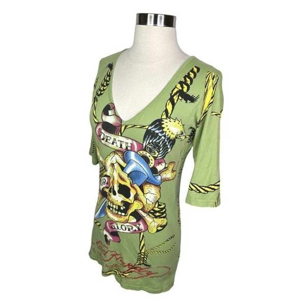 Vintage Y2K Ed Hardy by Christian Audigier Death … - image 2