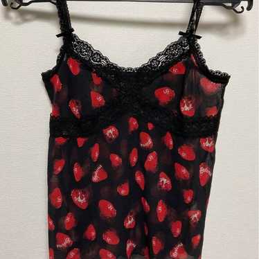 90s 00s early Hysteric Glamour Skull Berry camiso… - image 1