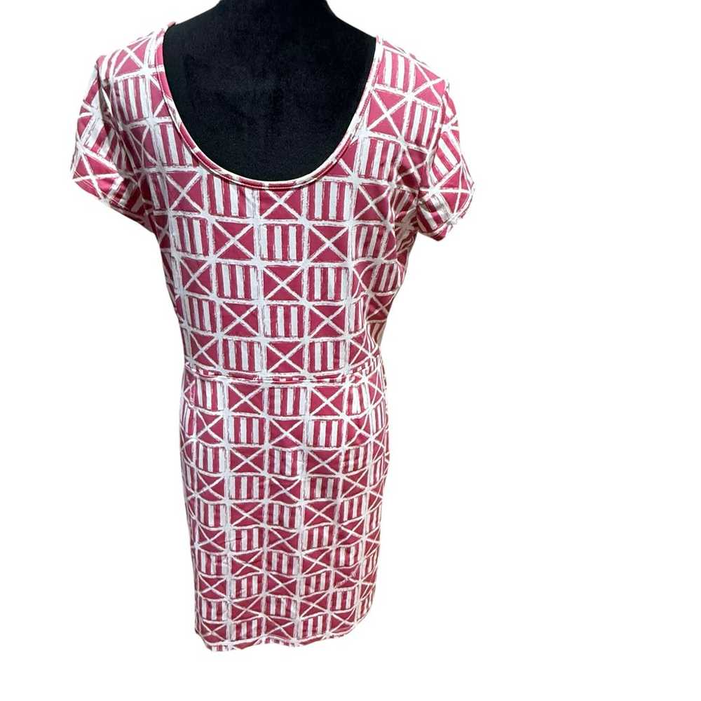 Mahi Gold Mini Nautical Pink White Dress Size XL - image 10