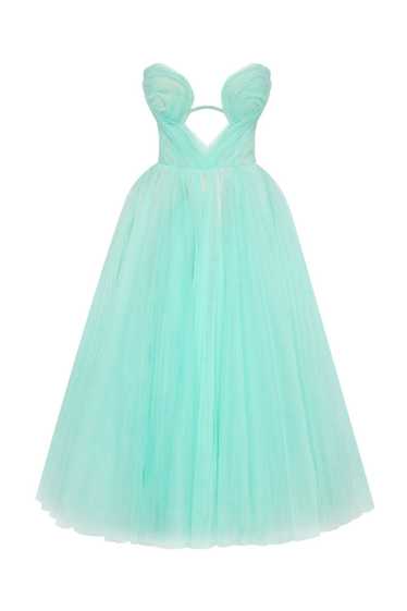 Milla Mint green tender midi tulle dress