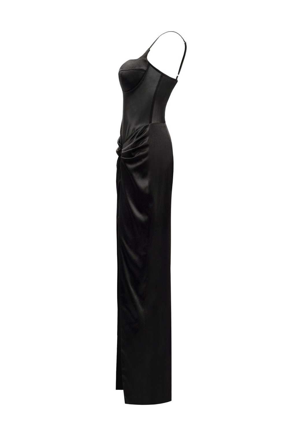 Milla Chic satin maxi dress with semi-transparent… - image 7