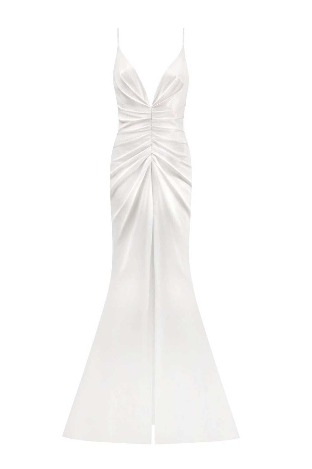 Milla Chic mermaid maxi dress in white - image 1