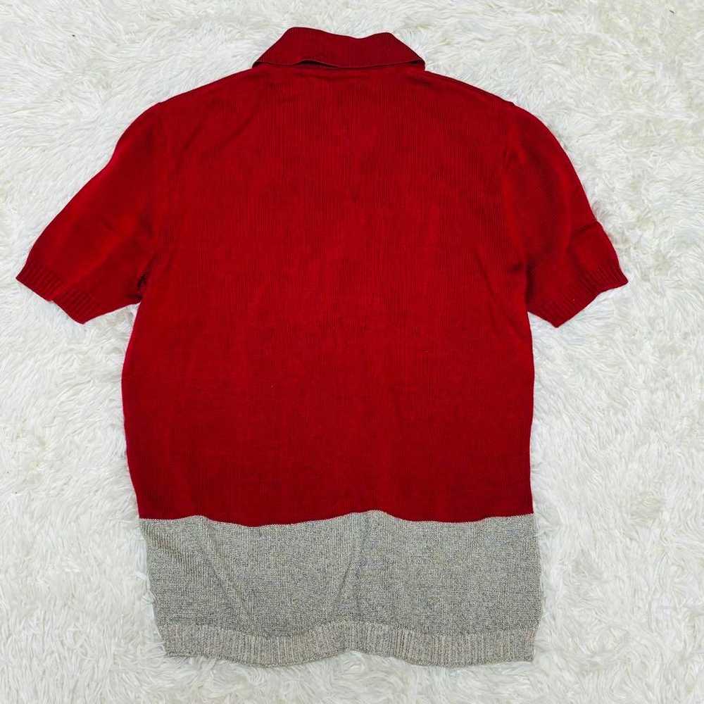 [Rare] Salvatore Ferragamo Polo Shirt Knit Two-To… - image 2