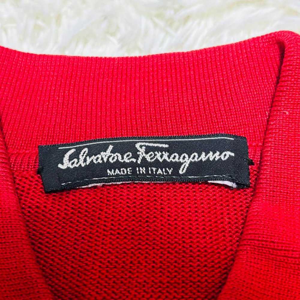 [Rare] Salvatore Ferragamo Polo Shirt Knit Two-To… - image 6