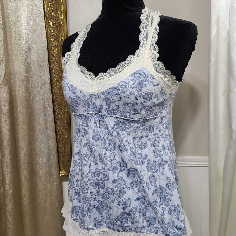 ♡ Y2k ♡ Abercrombie Floral Babydoll Tank Top - image 2