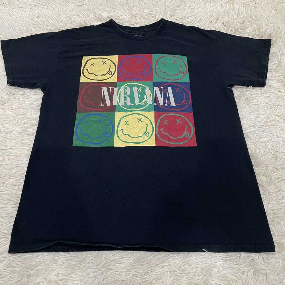 Kurt Cobain × Nirvana Nirvana Colorful Happy Face… - image 3