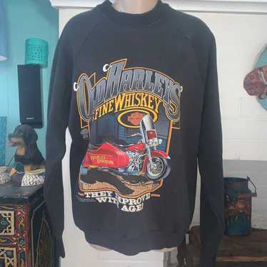 RARE 80's UNISEX HARLEY DAVIDSON "OLD HARLEYS & FI