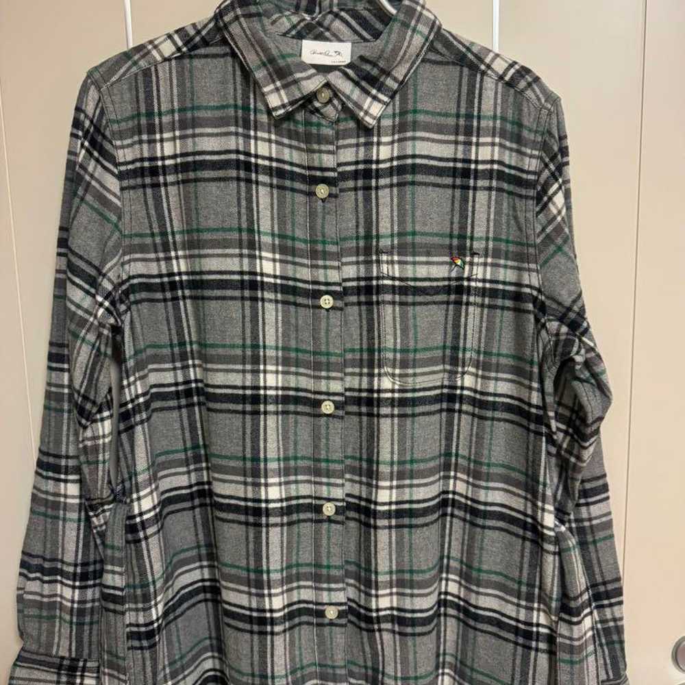 Arnold Palmer Flannel Shirt Dress - image 3