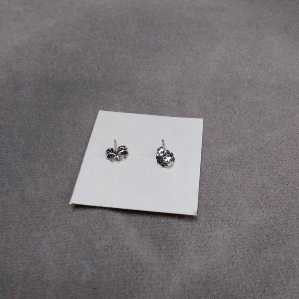 Avon 70s jewelry sterling silver bow earrings vin… - image 3