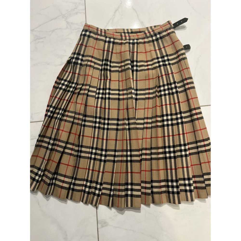 Burberry Wool mid-length skirt - image 4