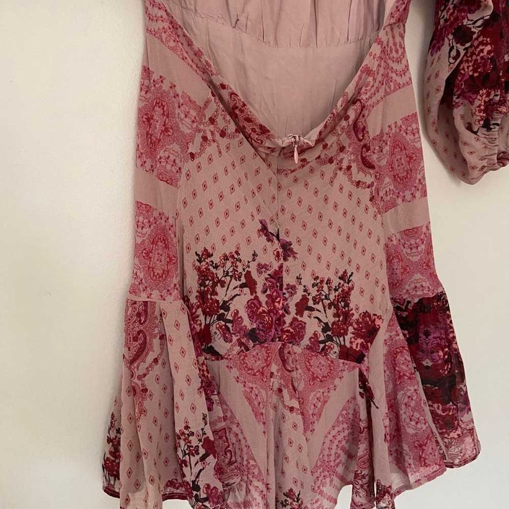 Free people backless mini dress boho - image 5