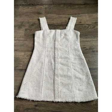 EUC House of Harlow 1960 Ivory Tweed Mini Dress Cr