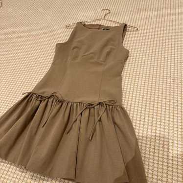 Short Dress with Ribbon ZARA