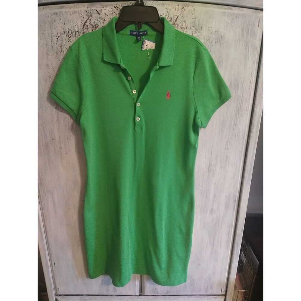 Ralph Lauren Polo  Green Knee Dress Medium - image 1