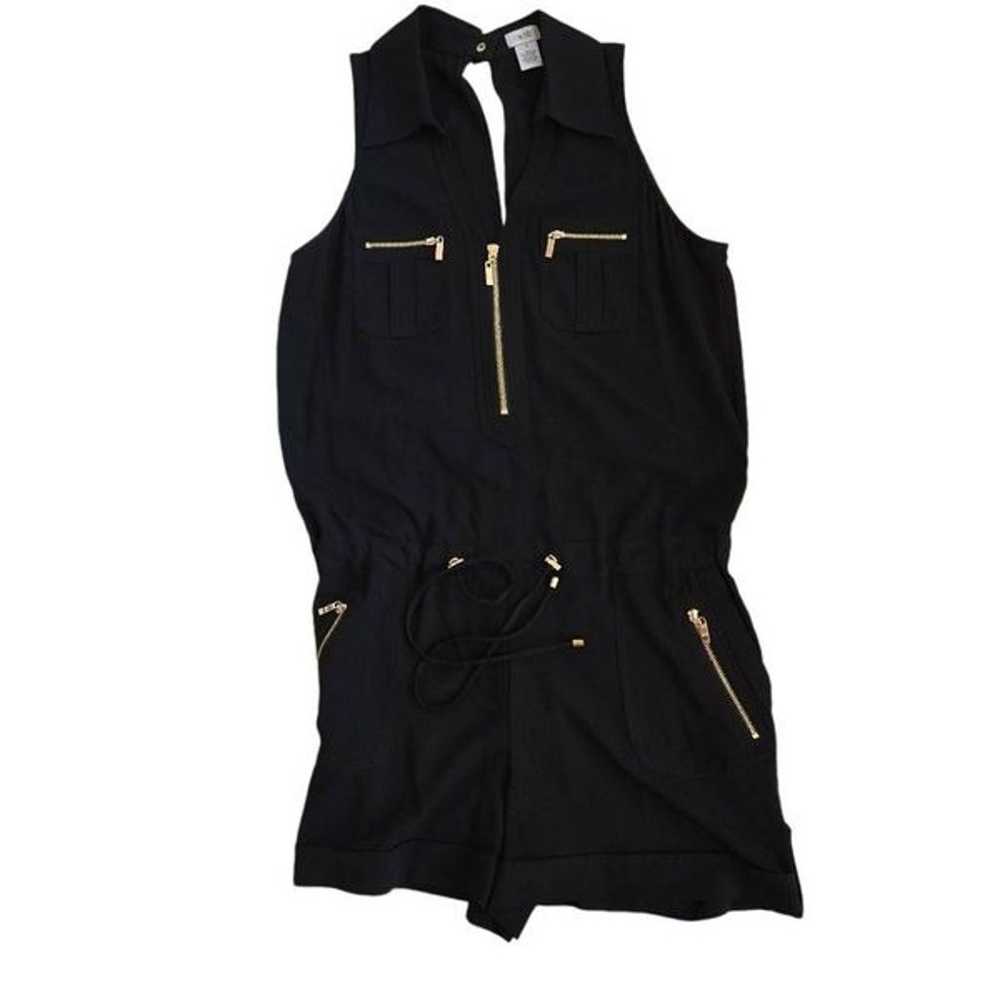 Cache Womens Sleeveless Romper Shorts Jumpsuit Bl… - image 12