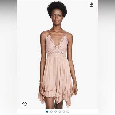 Free People One Dusty Pink Adella Slip Dress - image 1