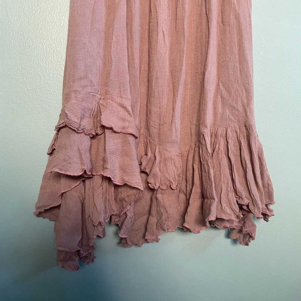 Free People One Dusty Pink Adella Slip Dress - image 4