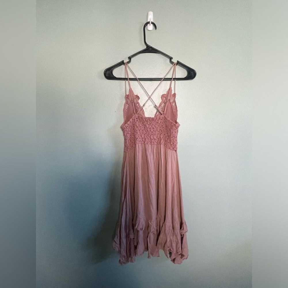 Free People One Dusty Pink Adella Slip Dress - image 8