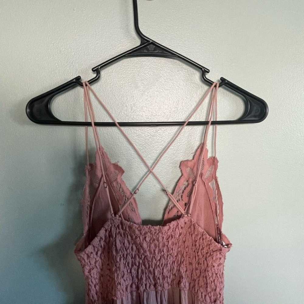 Free People One Dusty Pink Adella Slip Dress - image 9