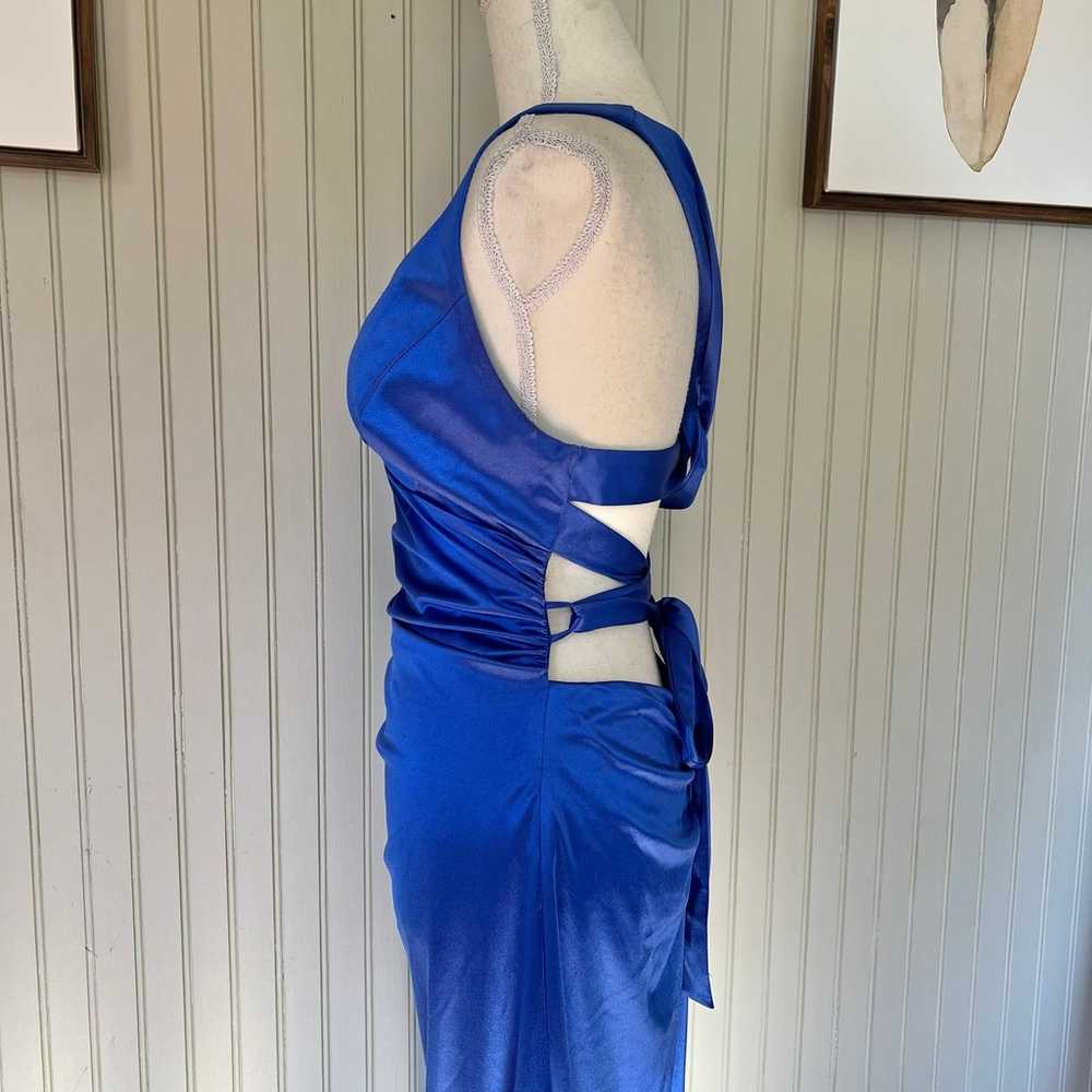 Windsor Formal Satin Blue Mernaid Maxi Dress - image 9