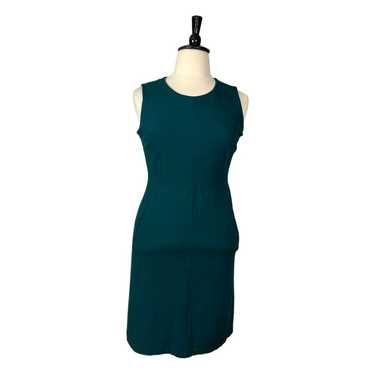 Lands’ End Dress Ponte Knit Sheath Pockets Hunter 