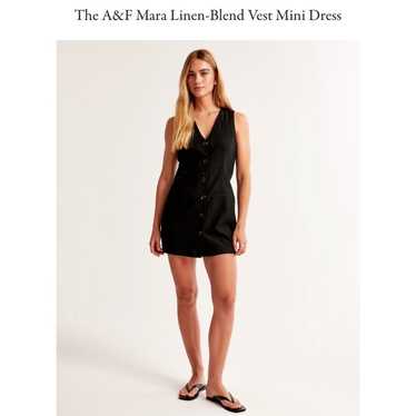 Abercrombie Mara Linen Blend Vest Mini Dress - image 1